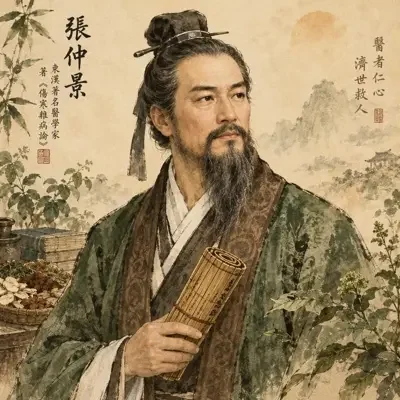 医圣张仲景的插画形象